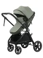 Коляска трансформер 3 в 1 для новорожденных Jovola Truck , перекидная ручка, зеленый-серый