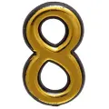 Цифра дверная (номер на дверь) аллюр большая пластик 8 золото