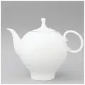 Чайник заварочный, 660 мл. Форма Яблочко , рисунок Золотой кант. Костяной фарфор. Императорский фарфоровый завод ИФЗ ЛФЗ
