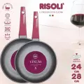 Набор сковород Risoli VINUM 24 см, 28 см с крышками