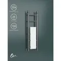 Полотенцесушитель Водяной Onix, модель Classic Grafit 200x800 Лесенка с нижним подключением, Графит, полный комплект