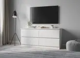 Тумба под телевизор, тумба в гостиную под ТВ STERN-127 Белая
