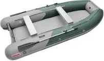 Лодка надувная ПВХ под мотор ROGER Sfera 3300, лодка роджер НДНД с ковриком призма (зеленый-серый)