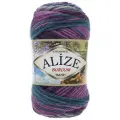 Пряжа Alize Пряжа Alize Burcum Batik темно-бирюзовый-бордовый-лиловый-серый (3366), 100%акрил, 210м, 100г, 5шт, 100 % акрил, 100 г, 210 м, 5 шт., 3366