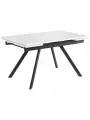 Стол кухонный обеденный рендал EGGER: Белый, Царговый пояс Черный