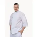 Китель поварской мужской вилан, белый, размер 52-54, рост 182-188, ткань Тиси