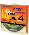 Шнур плетен. Kosadaka SUPER LINE PE X4 300м, цв. light green; 0.40мм; 28.1кг
