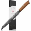Нож Keemake Bread Knife, для хлеба, дамасская сталь, 8 дюймов, бежевый