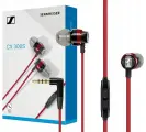 Проводные наушники Sennheiser CX 300S Red с глубокими басами и микрофоном, красный