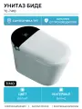 Унитаз биде Timo TE-741B с сиденьем Микролифт белый фаянс напольный