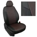 Комплект авточехлов Автопилот Ромб Volkswagen Caddy III (5 мест) с 04-15г. Черный + Шоколад