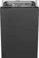 Встраиваемая узкая посудомоечная машина Smeg ST4523IN с конденсационным типом сушки и шириной 45 см