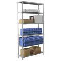 Медицинский стеллаж практик металл, 1000х600х2200 мм, 6 полок
