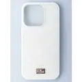Чехол Swarovski, для iPhone 15, ударопрочный, защита камеры, с украшениями, белый