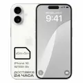 Новинка! Смартфон Apple iPhone 16, 128Gb, eSIM+SIM, Смартфон Айфон 16, белый, white