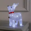 Светодиодная фигура Олень с колокольчиком 18 25 8 см, акрил, 20 LED, батарейки ААх2 (не в комплекте), свечение белое