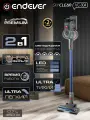 Пылесос Endever VC-304, вертикальный, беспроводной, сухая уборка, синий, 350Вт