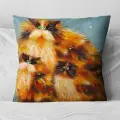 Подушка декоративная Рыжая Семейка Котов 40х40 велюр