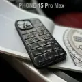 Текстурный чехол в натуральной коже iPhone 15 Pro Max