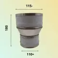 Переход для дымохода D 110 +/ 115 - М/П