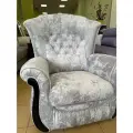 Кресло для отдыха Фаворит цвет-плюш серебристый