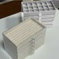 Шкатулка органайзер для украшений, бархатная 5 ярусов