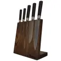 Магнитная подставка для ножей Woodinhome KS002LSOB натуральный дуб, темно-коричневый