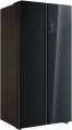 Холодильник Side-By-Side Korting KNFS 91797 GN, черное стекло