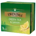 Чай зеленый Twinings Green tea & Lemon в пакетиках, 50 шт., 1 уп.