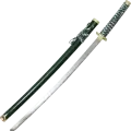 Меч China Light, металл, длина клинка 70 см, длина рукояти 24 см, зелёные ножны, золотой декор