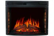 Электрокамин Dioramic 28 LED FX Royal Flame, с пультом ДУ, черный
