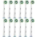 Набор насадок Oral-B Cross Action CleanMaximiser для  электрической щетки, белый, 12 шт.