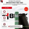 Геотекстиль Экоспан Гео 120г/м2 1,6х50м 80м2 спанбонд черный
