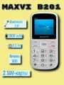 Мобильный телефон Maxvi B201 Белый 2 sim 2 TFT 2G, GSM 1800 mAh