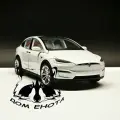 Машинка Tesla Model X. Металлическая модель автомобиля Тесла Модель Х белый 21см. Инерционная игрушка машина 1:24