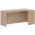 Компьютерный угловой стол SIMPLE SE-1600(R), правый угол, дуб сонома светлый, 160х90х76 см