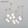 Люстра / Подвесной светильник со стеклянными плафонами Bogate's Brook 360/12, G9, 12*5 Вт, хром