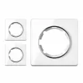 Комплект. Рамка OneKeyElectro стеклянная одинарная, цвет белый (3 шт.)