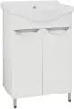 Тумба с раковиной белый глянец 60,5 см Style Line Жасмин ЛС-00000034 + ЛС-00000157