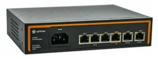 U1I-4F1b/2F Коммутатор 4 порта PoE(15Вт*4)+2*100Мбит/с