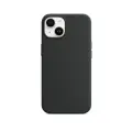 Чехол силиконовый Магсейф для iPhone 14 Midnight с анимацией NFC, Silicone case Магсейф для айфон 14 - Чёрный