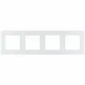 Рамка Legrand 673966 Inspiria Жемчуг, для горизонтального/вертикального монтажа, 8 шт