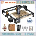 ACMER P1 S Pro 20Вт Лазерный гравер для дерева, пластика, кожи и металла, профессиональный станок для резки и