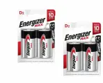 Energizer Батарейки, MAX D/LR20 1.5V,2 штуки, 2 уп
