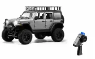 Радиоуправляемая машина внедорожник MN MODEL Wrangler RTR 4WD масштаб 1:12 2.4G - MN-128 SILVER / машинка на пульте управления для детей