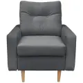 Кресло мягкое Сканди серое, 78х90х92 см