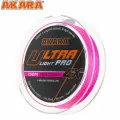 Шнур плетеный Akara Ultra Light PRO Pink 150 м 0,10