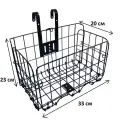 Корзина велосипедная, складная, металлическая, 30 кг, черная