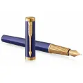 Ручка перьев. Parker Ingenuity Core F570 (2182009) Blue GT F сталь нержавеющая подар. кор.