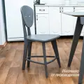 Стул обеденный для кухни серый, стул кухонный